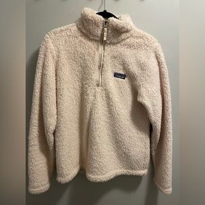 PATAGONIA Los Gatos 1/4 Zip Fleece Pullover. Light pink.